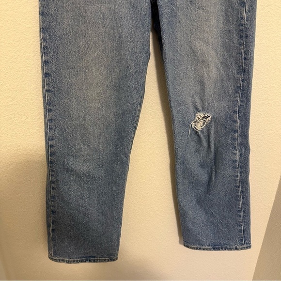 Levi’s Ribcage Straight Ankle Jeans Size 25 Women’s Light Wash High Rise Cotton - Picture 4 of 11